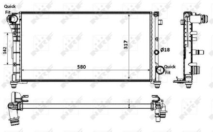 Fiat Radiateur 58237