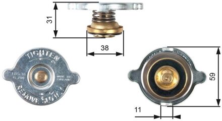 Fiat Radiateurdop RC110
