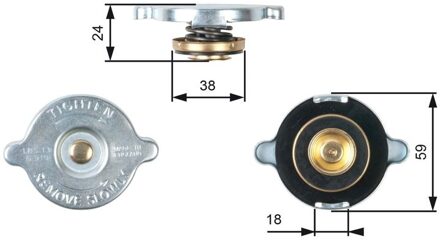 Fiat Radiateurdop RC112