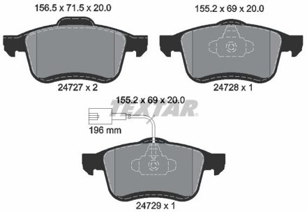 Fiat Remblokken set 2472701