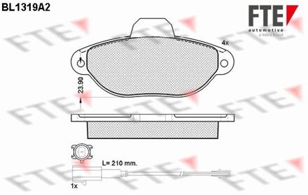 Fiat Remblokken set BL1319A2