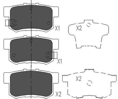 Fiat Remblokken set KBP2009