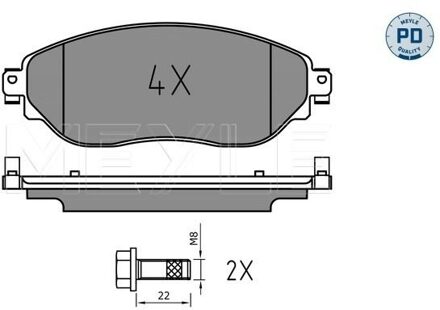 Fiat Remblokkenset, schijfrem 0252208718PD