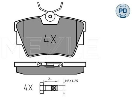 Fiat Remblokkenset, schijfrem 0252398017PD