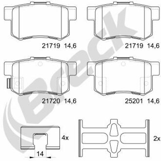 Fiat Remblokkenset, schijfrem 217200070400
