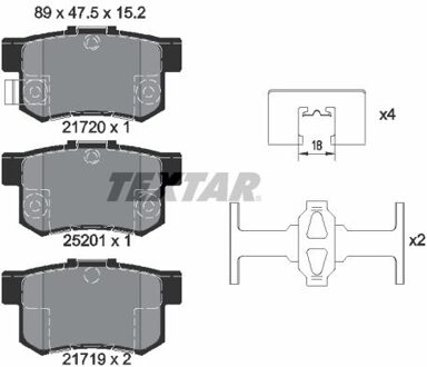 Fiat Remblokkenset, schijfrem 2172001