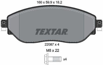 Fiat Remblokkenset, schijfrem 2208701
