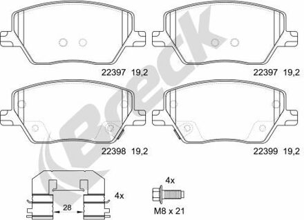 Fiat Remblokkenset, schijfrem 223970070100