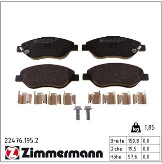 Fiat Remblokkenset, schijfrem 224761952