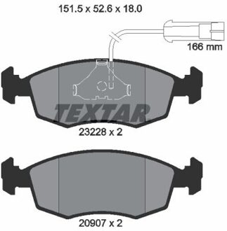Fiat Remblokkenset, schijfrem 2322702