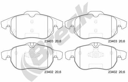 Fiat Remblokkenset, schijfrem 234020070100