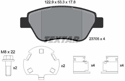 Fiat Remblokkenset, schijfrem 2370507