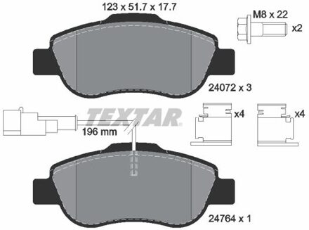 Fiat Remblokkenset, schijfrem 2407202