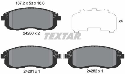 Fiat Remblokkenset, schijfrem 2428001