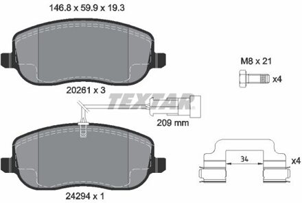 Fiat Remblokkenset, schijfrem 2429401
