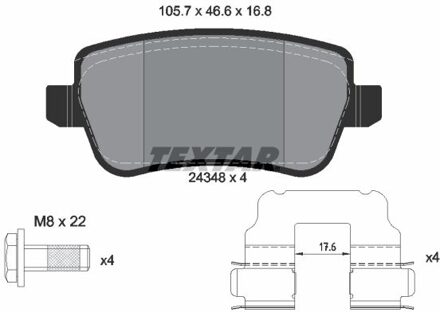 Fiat Remblokkenset, schijfrem 2434801
