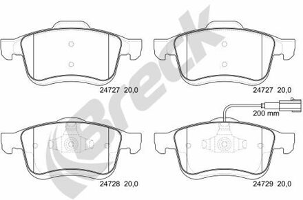 Fiat Remblokkenset, schijfrem 247270070110