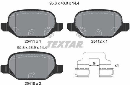 Fiat Remblokkenset, schijfrem 2541101