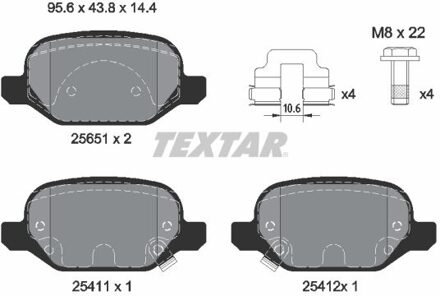Fiat Remblokkenset, schijfrem 2565101
