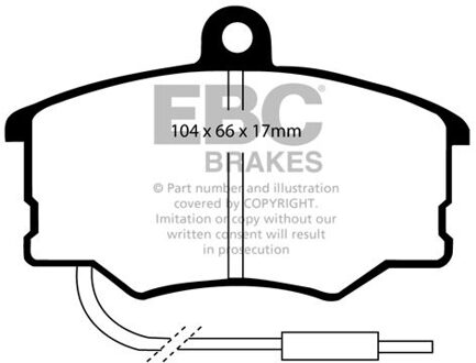 Fiat Remblokkenset, schijfrem DP616
