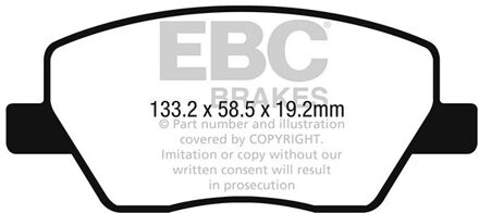 Fiat Remblokkenset, schijfrem DPX2276