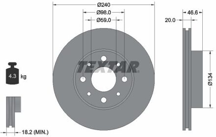 Fiat Remschijf 92090300