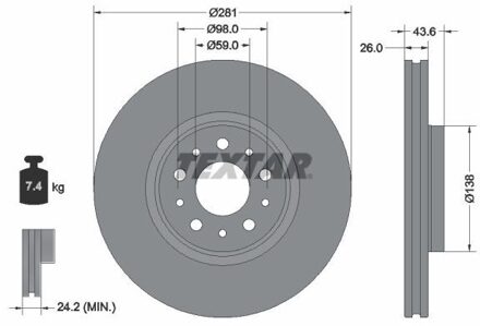 Fiat Remschijf 92349303