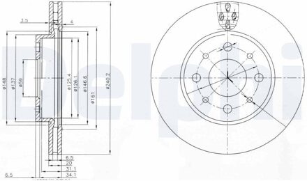 Fiat Remschijf BG3839