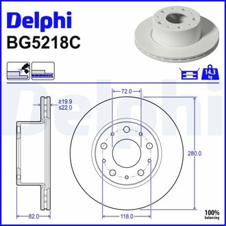 Fiat Remschijf BG5218C