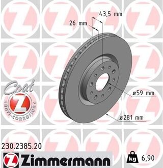 Fiat Remschijf Coat Z 230238520