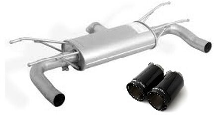 Fiat Remus uitlaat passend voor L+R Fiat 124 Spider 1.4 turbo - Black Chrome 1850161500002698CBR