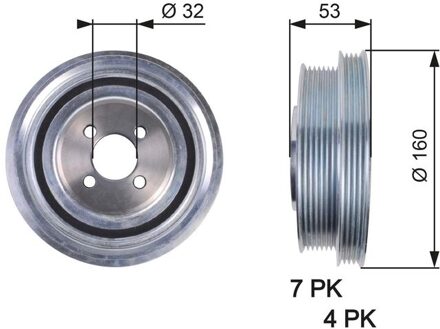 Fiat Riemschijf, krukas DriveAlign® TVD1079
