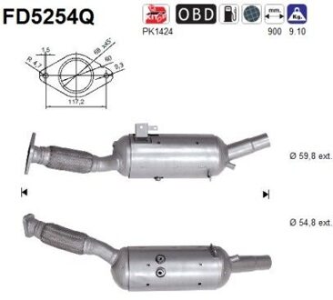 Fiat Roetfilter FD5254Q
