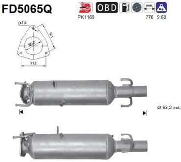 Fiat Roetfilter, uitlaatinstallatie FD5065Q