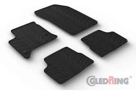 Fiat Rubbermatten passend voor Fiat 600 Hybrid 2024- (T profiel 4-delig + montageclips) GL0582