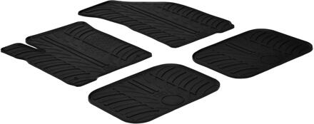 Fiat Rubbermatten passend voor FIat Freemont 2012- (T profiel 4-delig + montageclips)