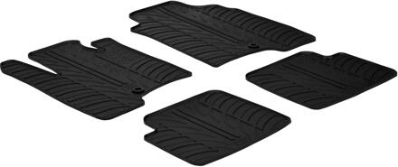 Fiat Rubbermatten passend voor Fiat Panda 2012-2014 (T profiel 4-delig + montageclips)