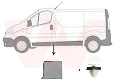 Fiat Sier- / beschermingspaneel, zijwand 4396403