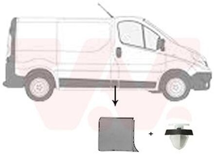 Fiat Sier- / beschermingspaneel, zijwand 4396404