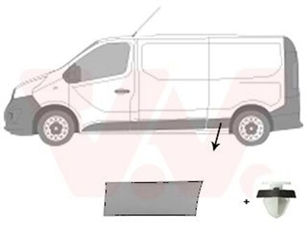 Fiat Sier- / beschermingspaneel, zijwand 4396407