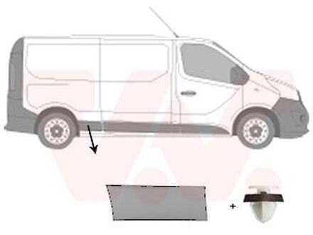 Fiat Sier- / beschermingspaneel, zijwand 4396408