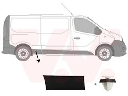 Fiat Sier- / beschermingspaneel, zijwand 4396428