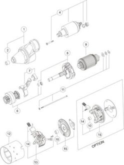 Fiat Startmotor / Starter MS372