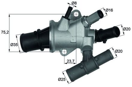 Fiat Thermostaat, koelvloeistof TI16888