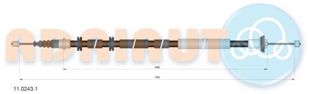 Fiat Trekkabel, parkeerrem 1102431