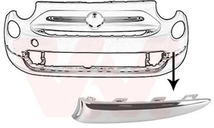 Fiat voorbumpersierlijst l. 1614581