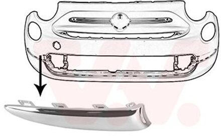 Fiat voorbumpersierlijst r. 1614582