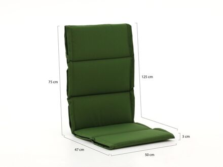 Fiber tuinkussen hoog 125x50cm - Laagste prijsgarantie! Groen