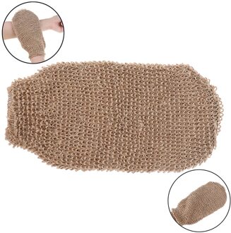 Fibre Bad Handschoenen Scrubben Huid Wassen Schuim Handdoek Massage Terug Douche Scrubber Hennep Body Reiniging Handdoek Sponzen 2stk