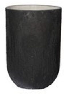 Ficonstone bloempot Cody high Burned black 28x40cm. op=op